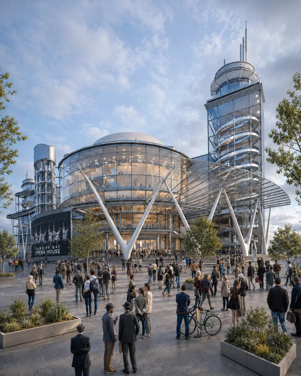 Cardiff Bay Opera House concept