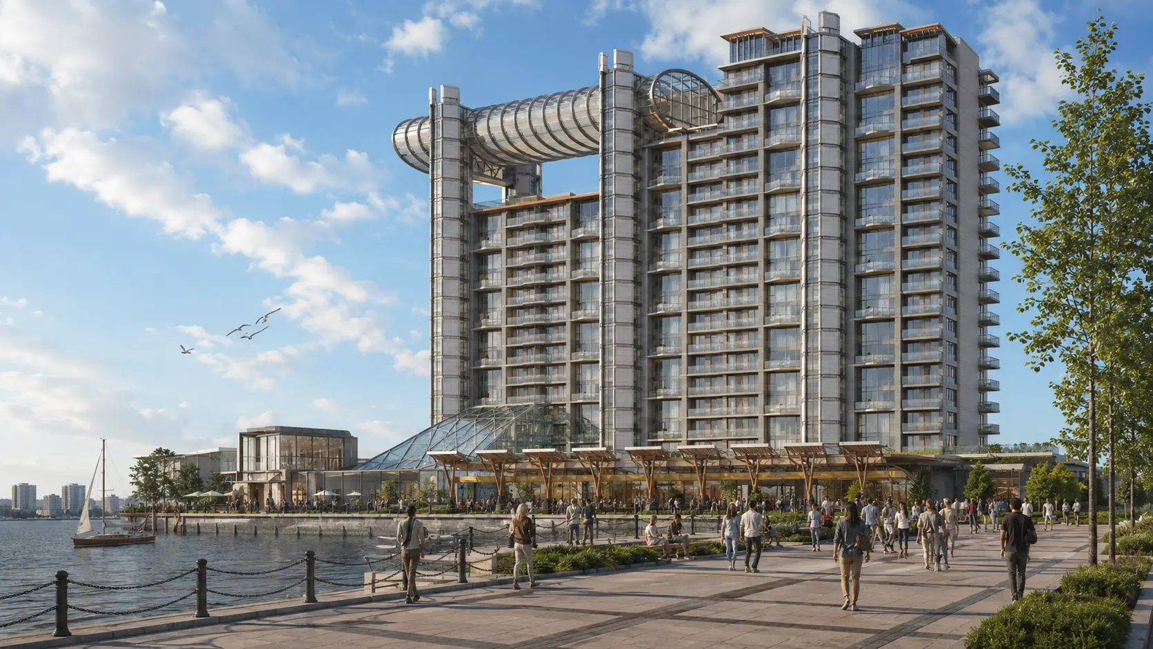 Hotel concept for the Docklands